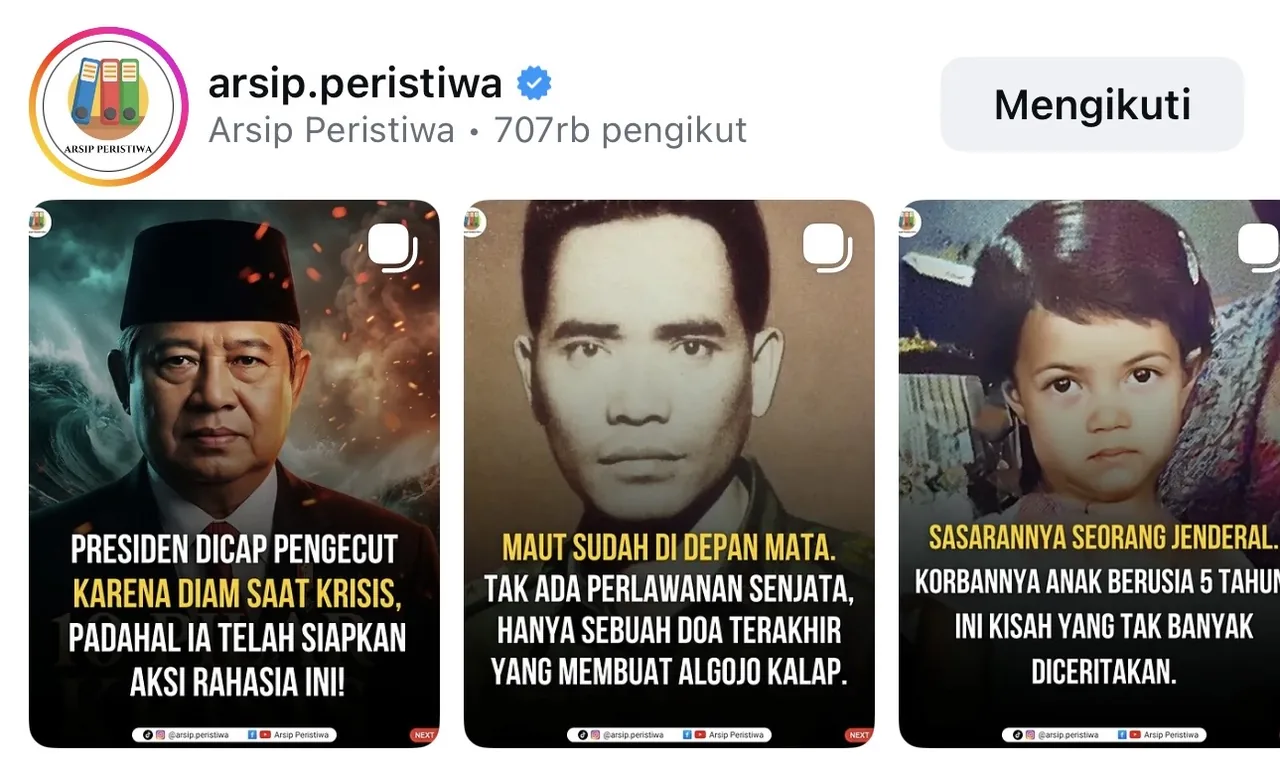 Showcase kreator Arsip Peristiwa